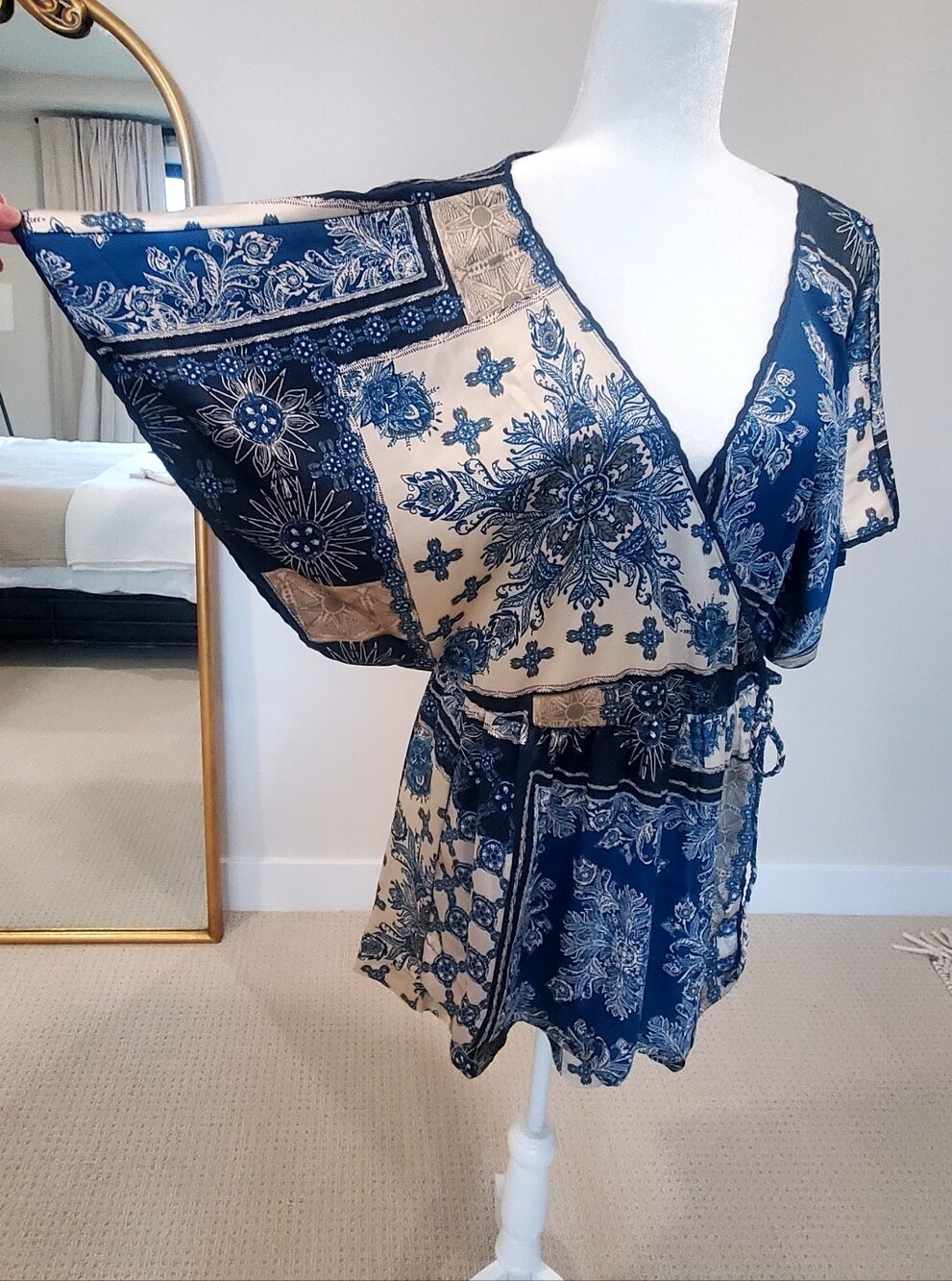 Free People Silky OASIS Loungewear Romper, Wm's Med, NWT - Picture 4 of 16